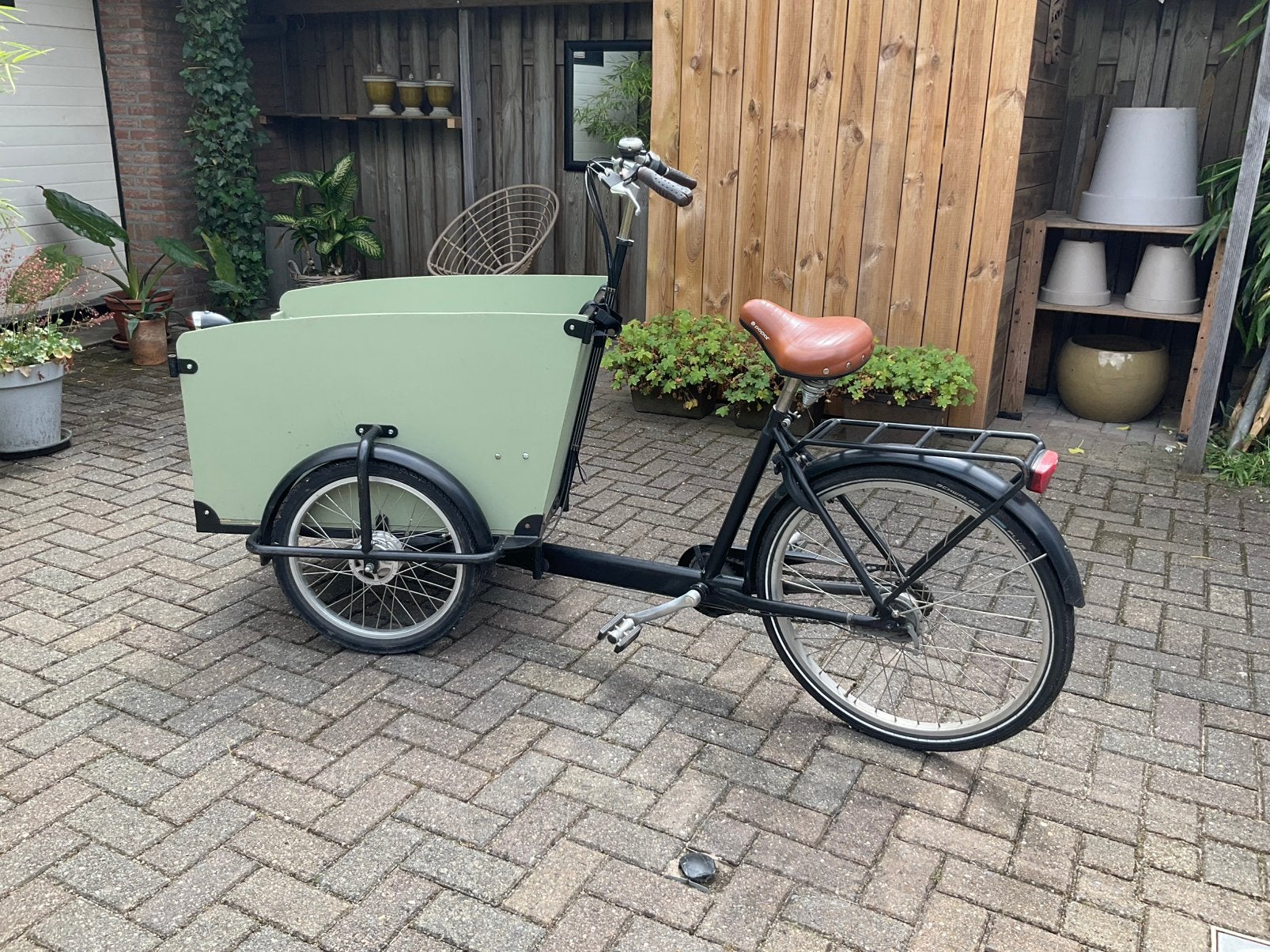 Bakfiets, geen e-bike, Fietsen en Brommers, Fietsen | Bakfietsen, Ophalen, Zo goed als nieuw