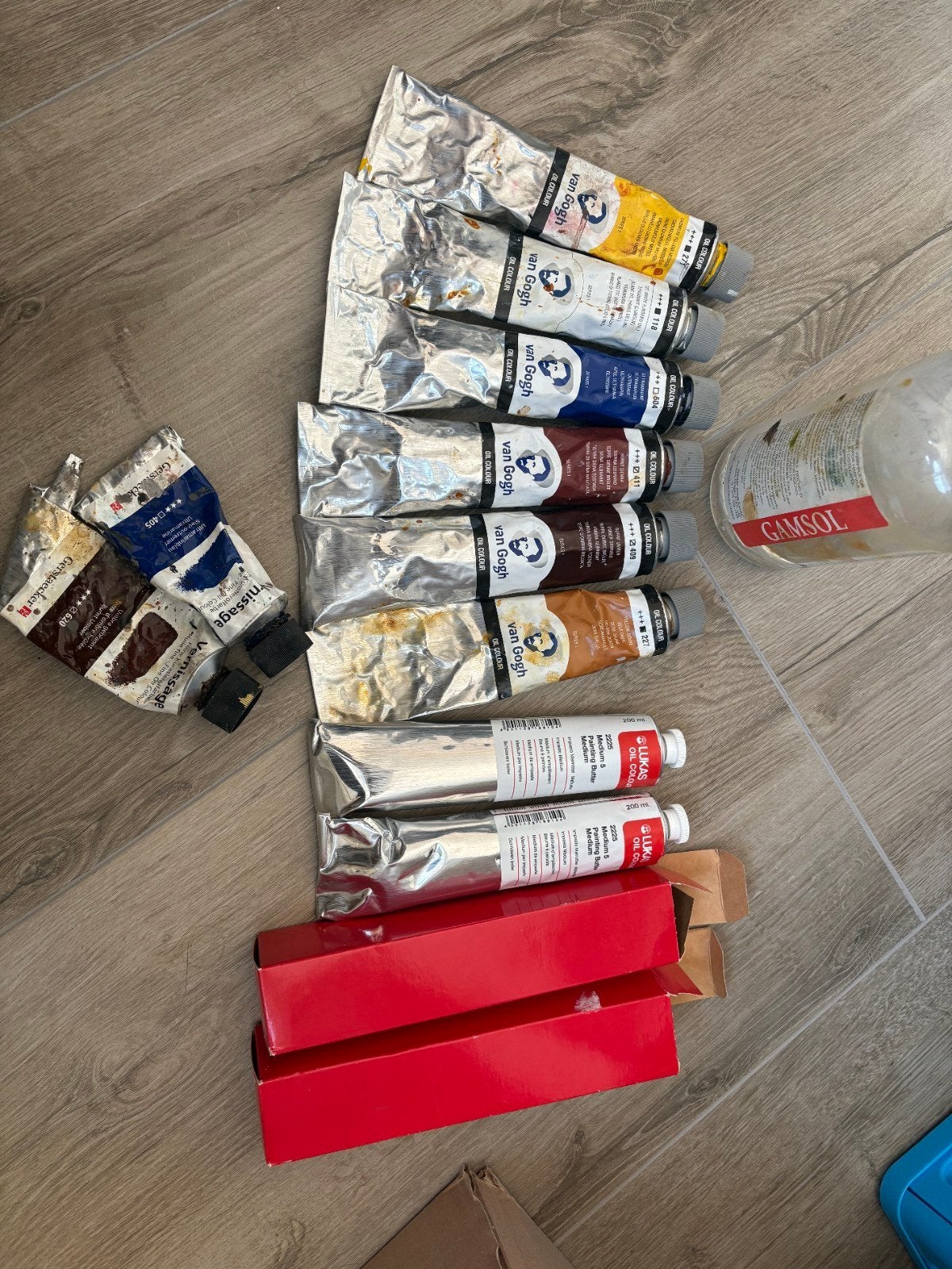 Diverse set olieverf tubes - Van Gogh, Lukas, Talens, Hobby en Vrije tijd, Ophalen of Verzenden, Gebruikt, Olieverf