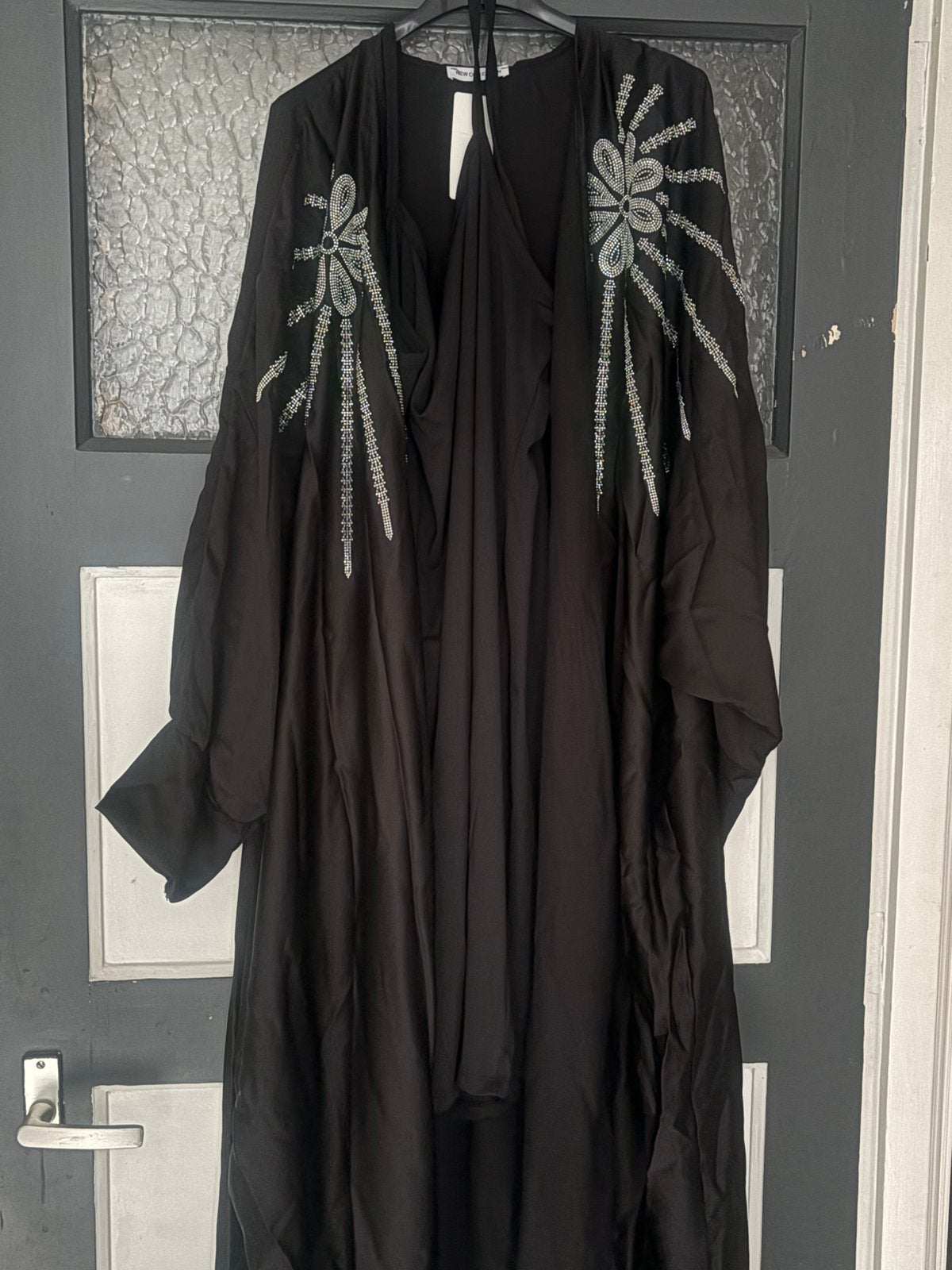 Kimono bling bling met topje, Ophalen of Verzenden, Nieuw, Zwart, Shirt of Top