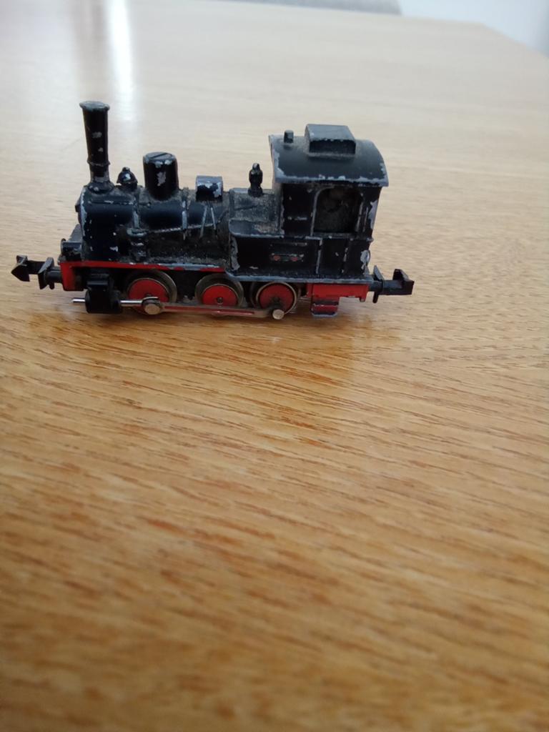 Oude mini locomotief, Ophalen, Gebruikt, Gelijkstroom, Locomotief