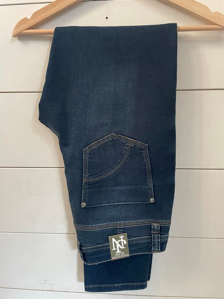 Donkerblauwe spijkerbroek Nick Jeans Regular Slim W42 / L32, Kleding | Dames, Ophalen of Verzenden, Nieuw, Blauw, Overige jeansmaten