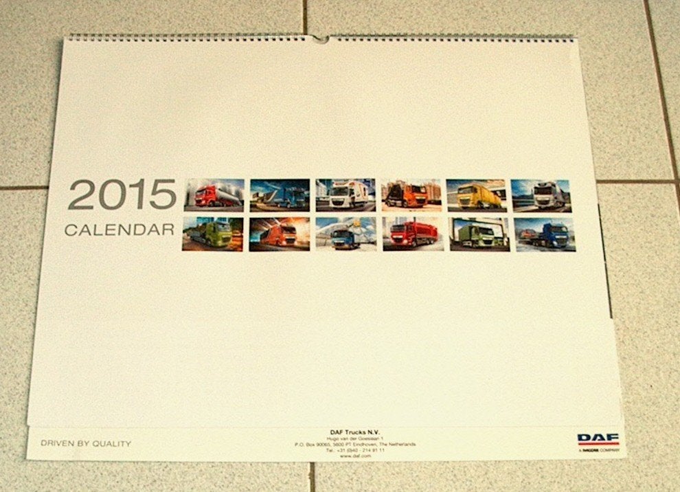DAF kalender 2015 ( 60x46cm ), Ophalen, Zo goed als nieuw, Auto's