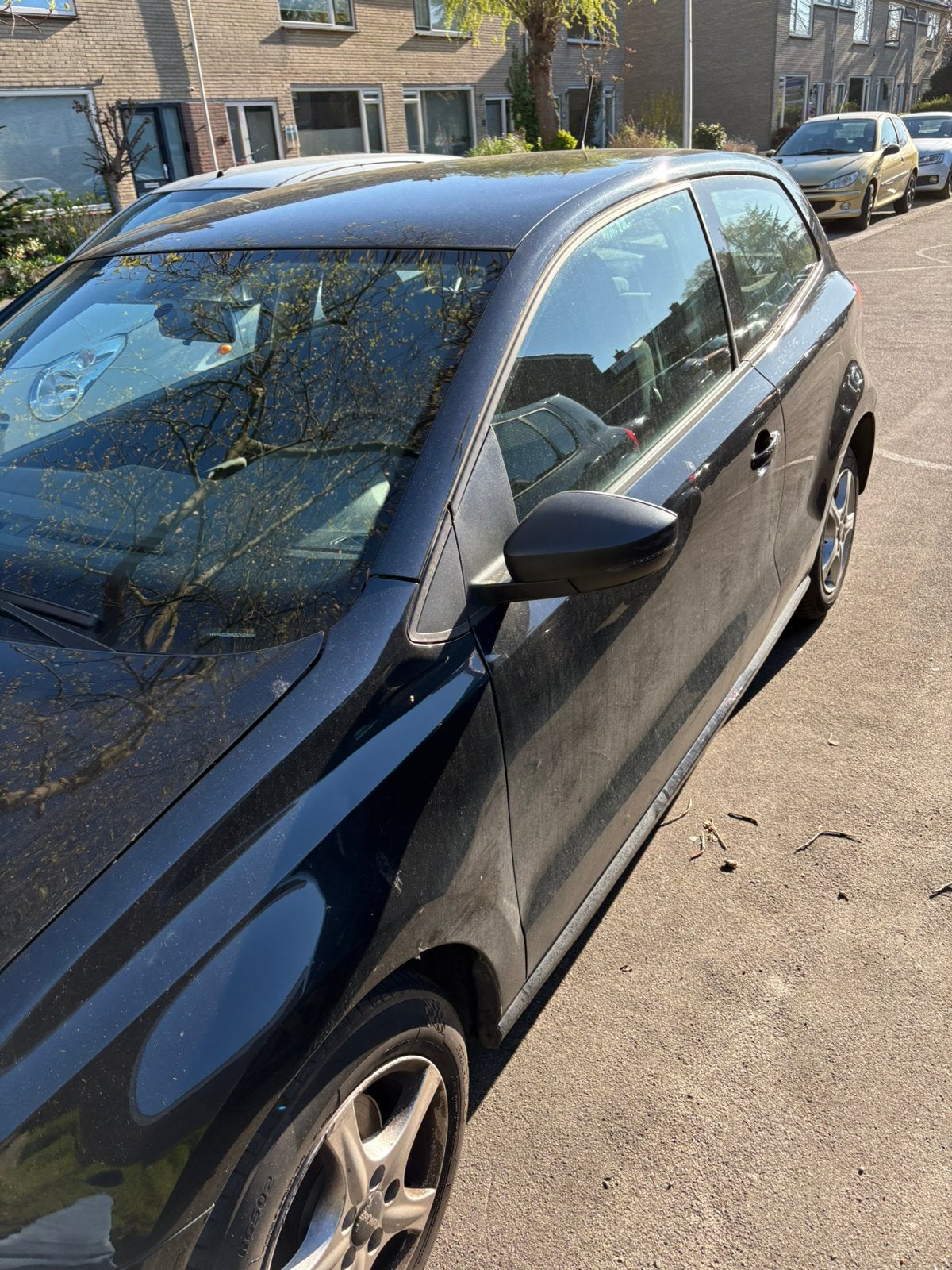 Volkswagen Polo 1.2 TDI 55KW BM 2012 Zwart, Auto's, Voorwielaandrijving, 74 pk, 1199 cc, 96 €/maand