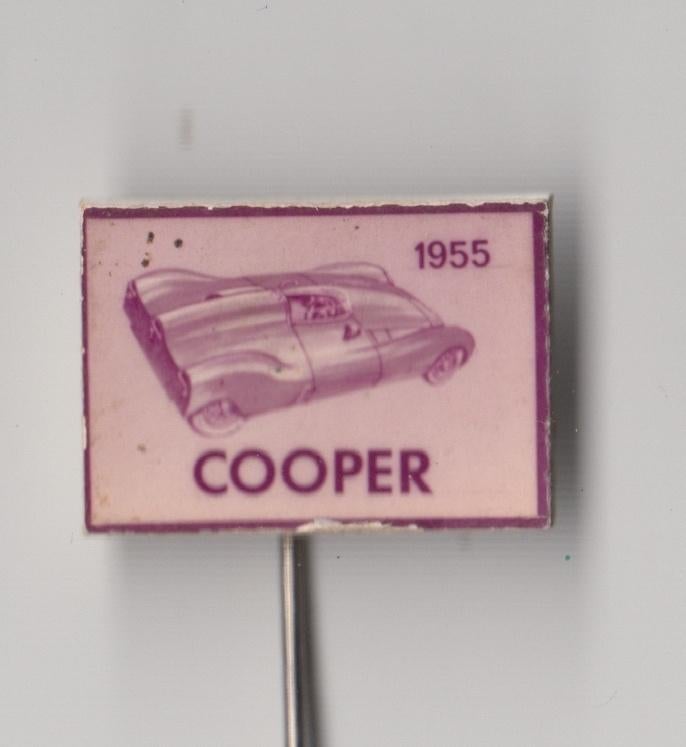 Auto Cooper speldje, Verzamelen, Speldjes, Pins en Buttons, Gebruikt, Niet vindbaar, Niet vindbaar, Speldje of Pin