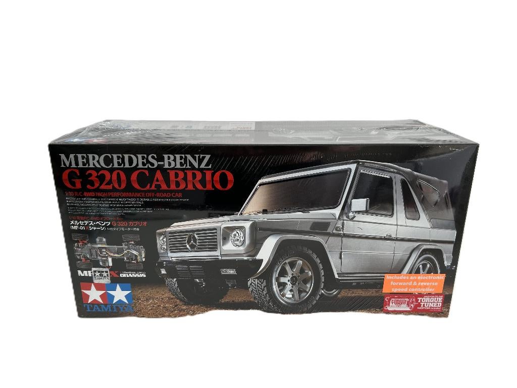Tamiya 58629 Mercedes 1/10 RC MB G-Klasse G230 Cabrio MF-01X, Hobby en Vrije tijd, Modelbouw | Radiografisch | Auto's, Nieuw, Auto offroad