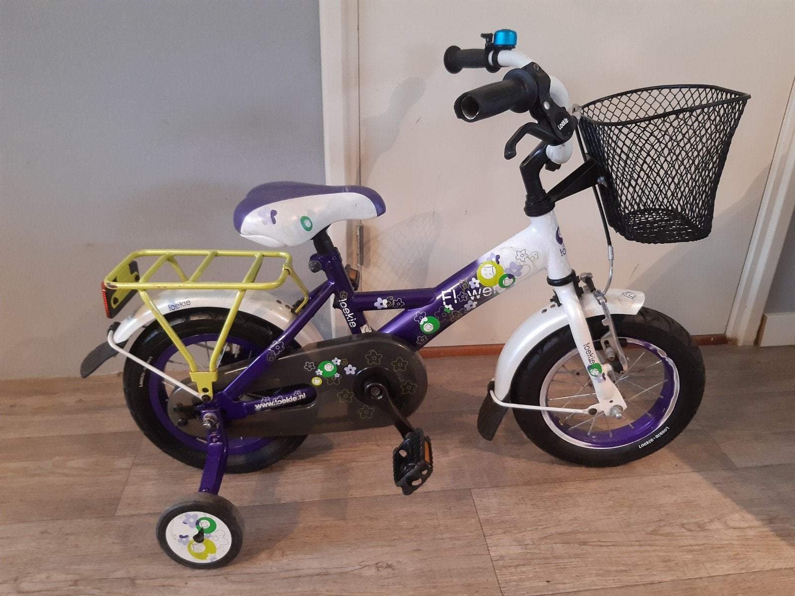 12.5 inch LOEKIE FIETSJE MET ZIJWIELTJES., Ophalen of Verzenden, Gebruikt, Minder dan 16 inch, Zijwieltjes