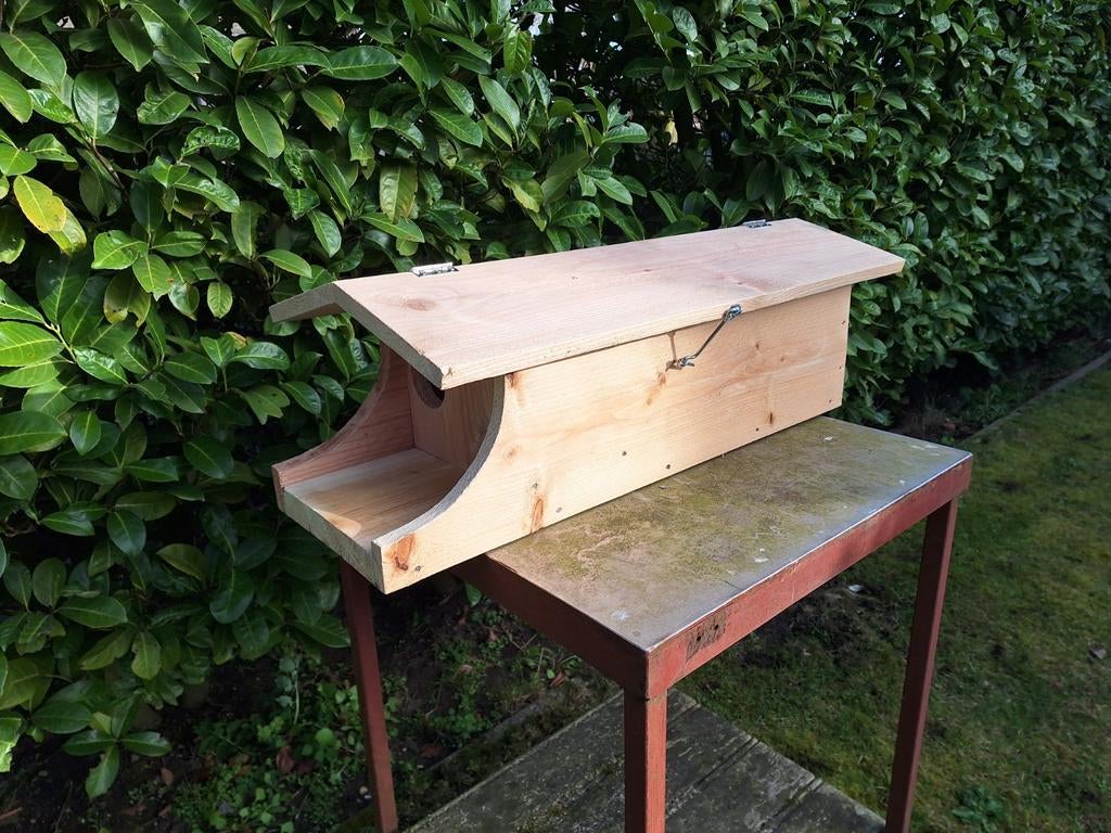 🦉🪺 Steenuilen kast, Nestkast voor de Steenuil, Ophalen of Verzenden, Nieuw, Hout, Broedkooi of Kweekkooi