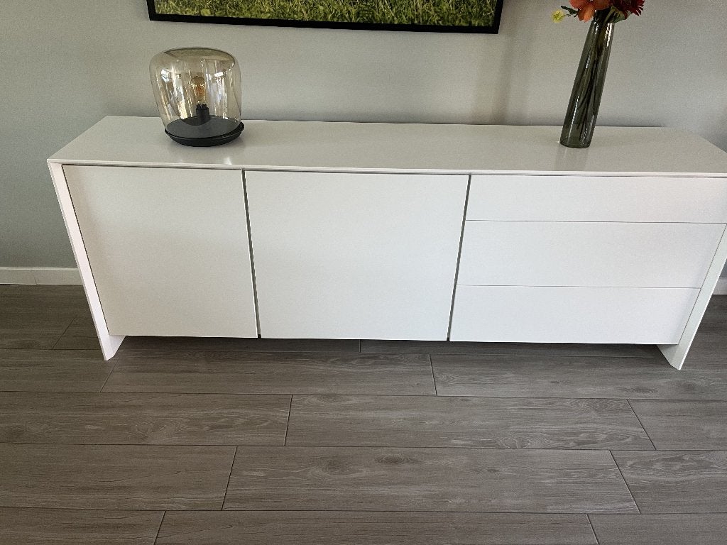 Dressoir mat wit, Huis en Inrichting, Ophalen, Met lade(s), Zo goed als nieuw, 200 cm of meer