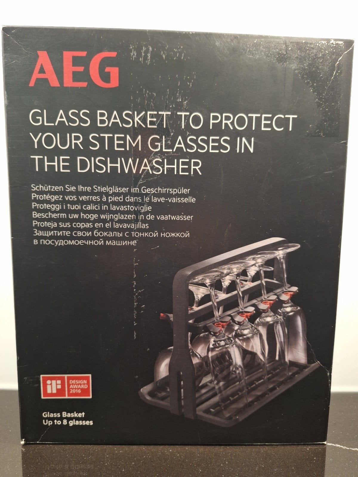 AEG Glazenmand voor vaatwasser - Bescherm uw wijnglazen, Ophalen of Verzenden, Nieuw
