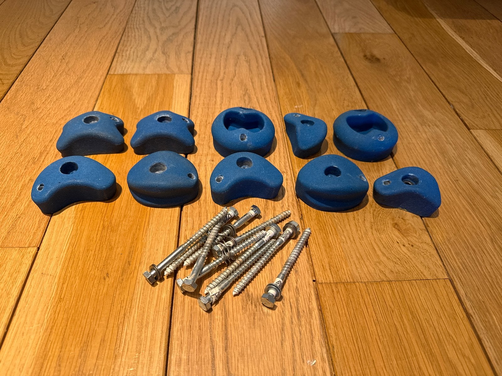 Klimwand grepen set met bevestigingsmateriaal, Sport en Fitness, Klimsport, Ophalen, Gebruikt, Klimsport-accessoire