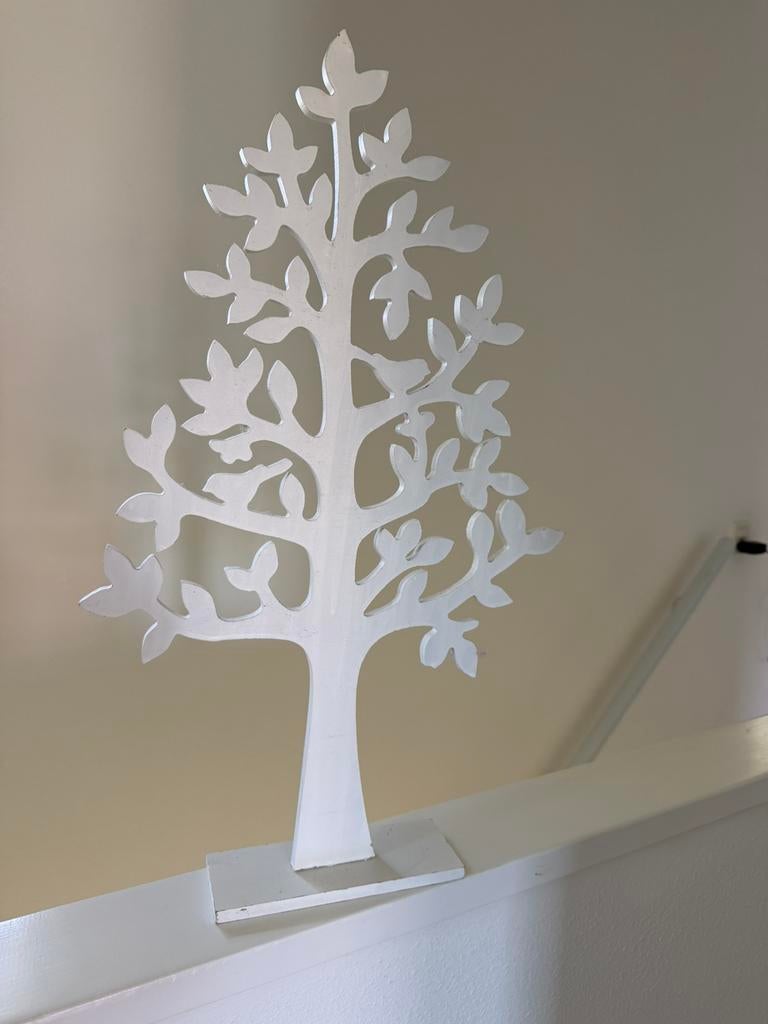 Sieraden boompje., Huis en Inrichting, Woonaccessoires | Overige, Ophalen, Hout, Gebruikt, Wit