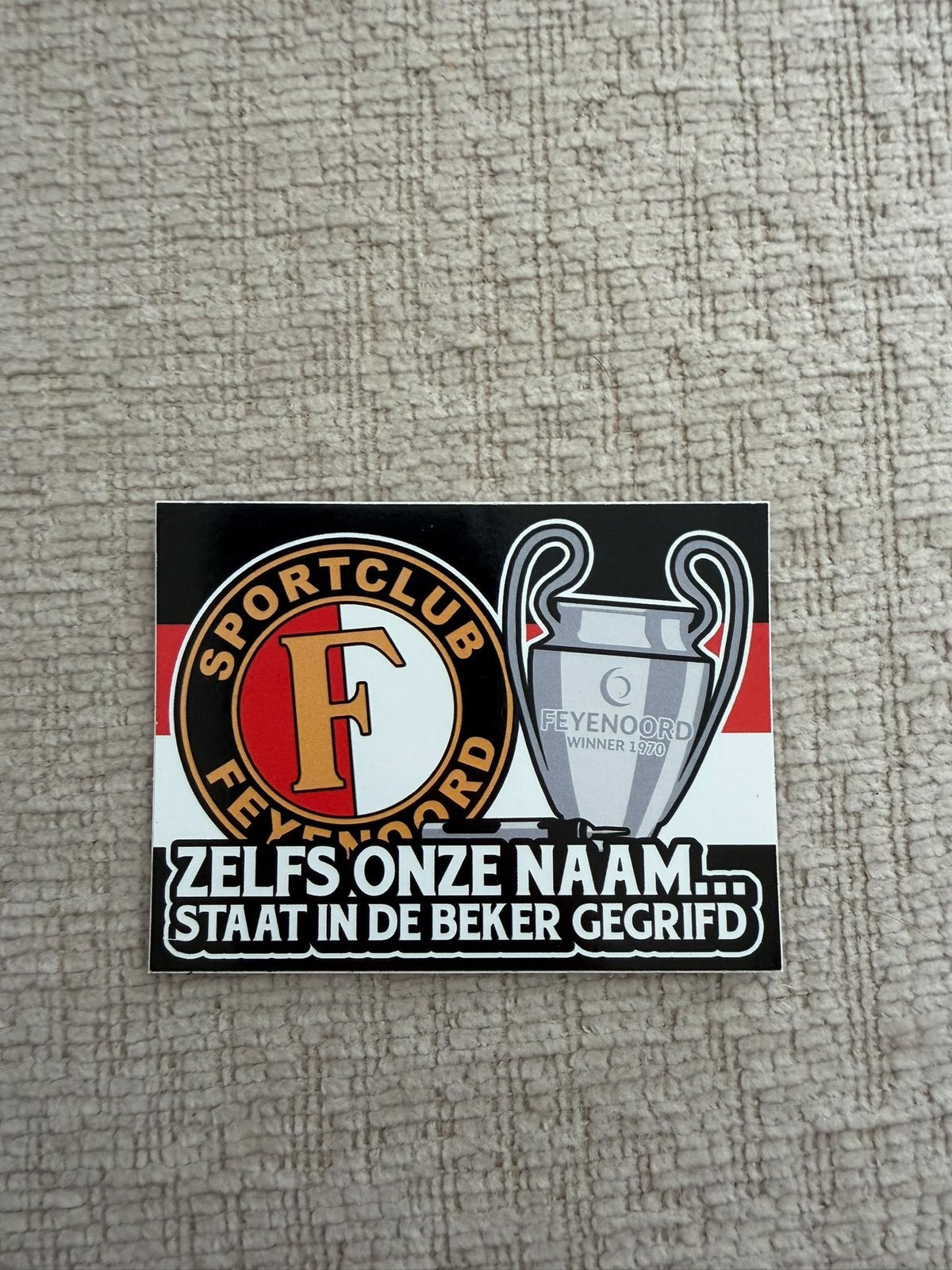 Feyenoord sticker, Ophalen of Verzenden, Zo goed als nieuw, Sport