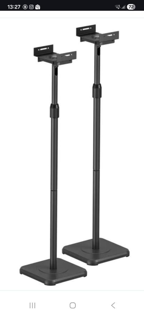 Verstelbare Speaker Standaards (Set van 2), Audio, Tv en Foto, Luidsprekers, Ophalen, Zo goed als nieuw, Overige typen, Overige merken
