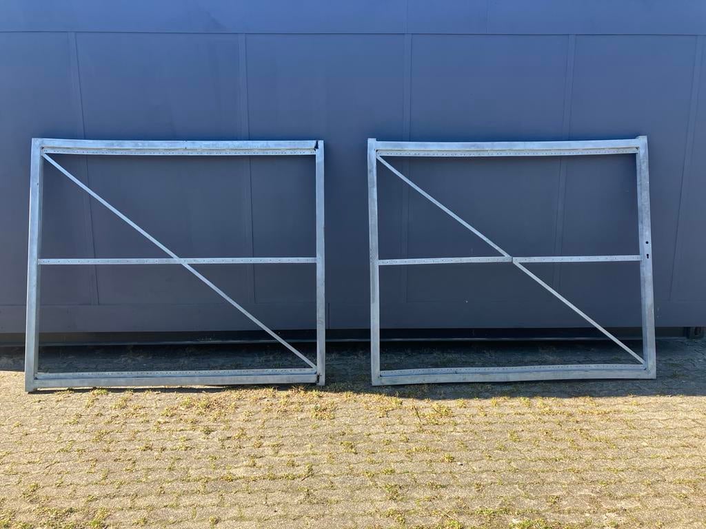 Stalen poort frames voor dubbele poort, Ophalen, Met poort, Gebruikt, Overige typen