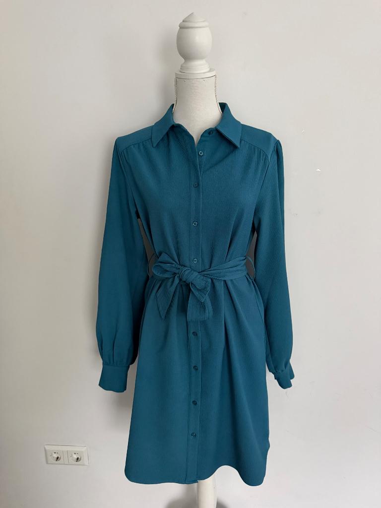 Damesjurk Fluresk - maat 38 - als nieuw!!, Maat 38/40 (M), Blauw, Ophalen of Verzenden, Zo goed als nieuw