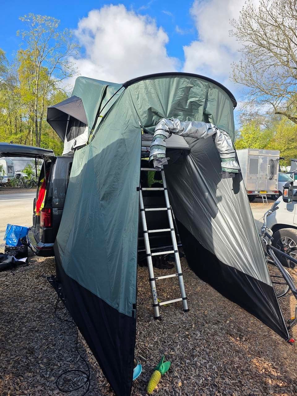 Daktent met voortent., Caravans en Kamperen, Overige Caravans en Kamperen, Ophalen