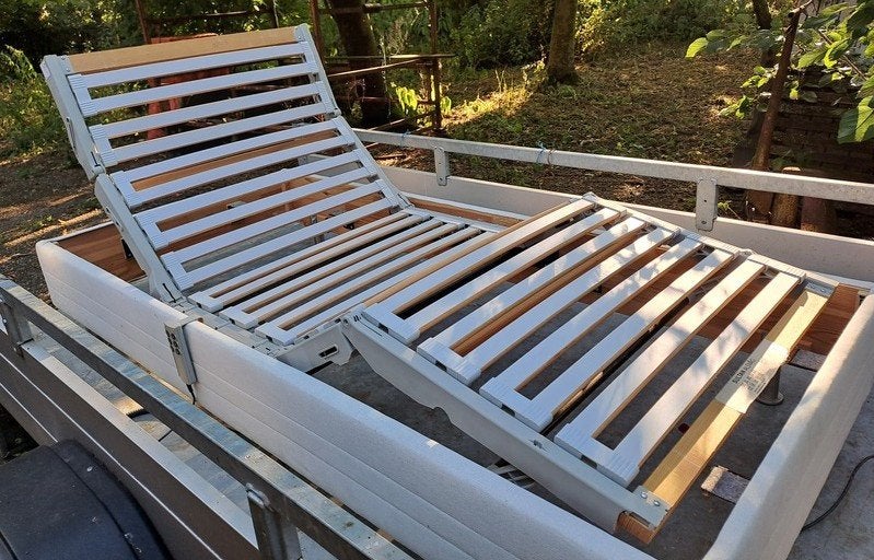 IKEA Sultan 200 x 90 / elektrische lattenbodem, Ophalen, Gebruikt, 90 cm, Wit