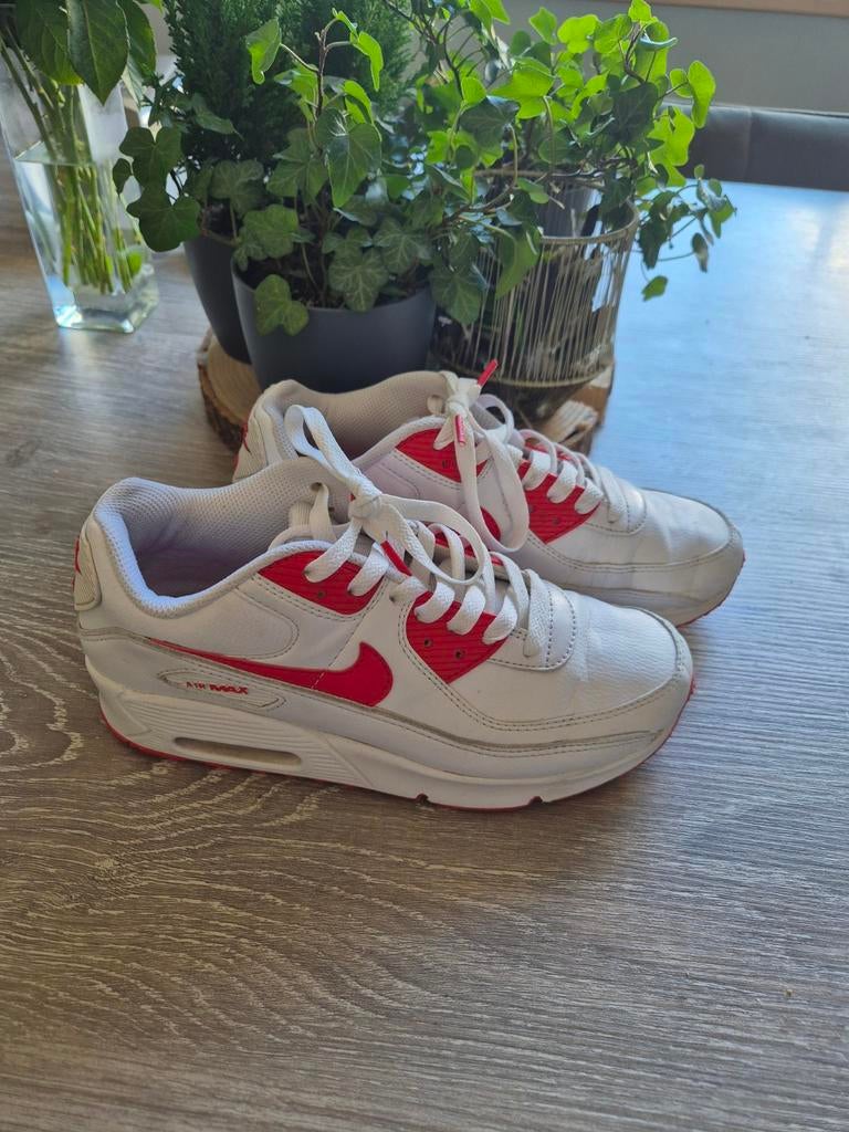 Nike Air Max 90s Rood Wit maat 38, Nike, Ophalen of Verzenden, Sneakers of Gympen, Gedragen