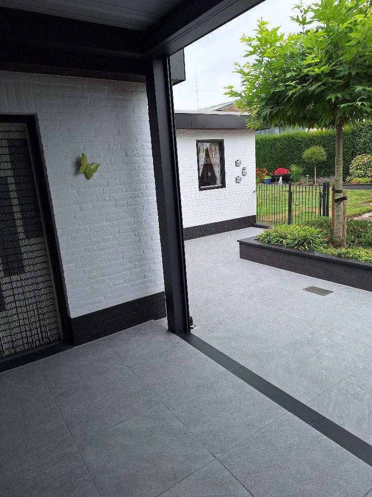 vijverranden muurafdekkers zwart kleurvast basalt actie, Tuin en Terras, Vijvers, Ophalen of Verzenden, Nieuw
