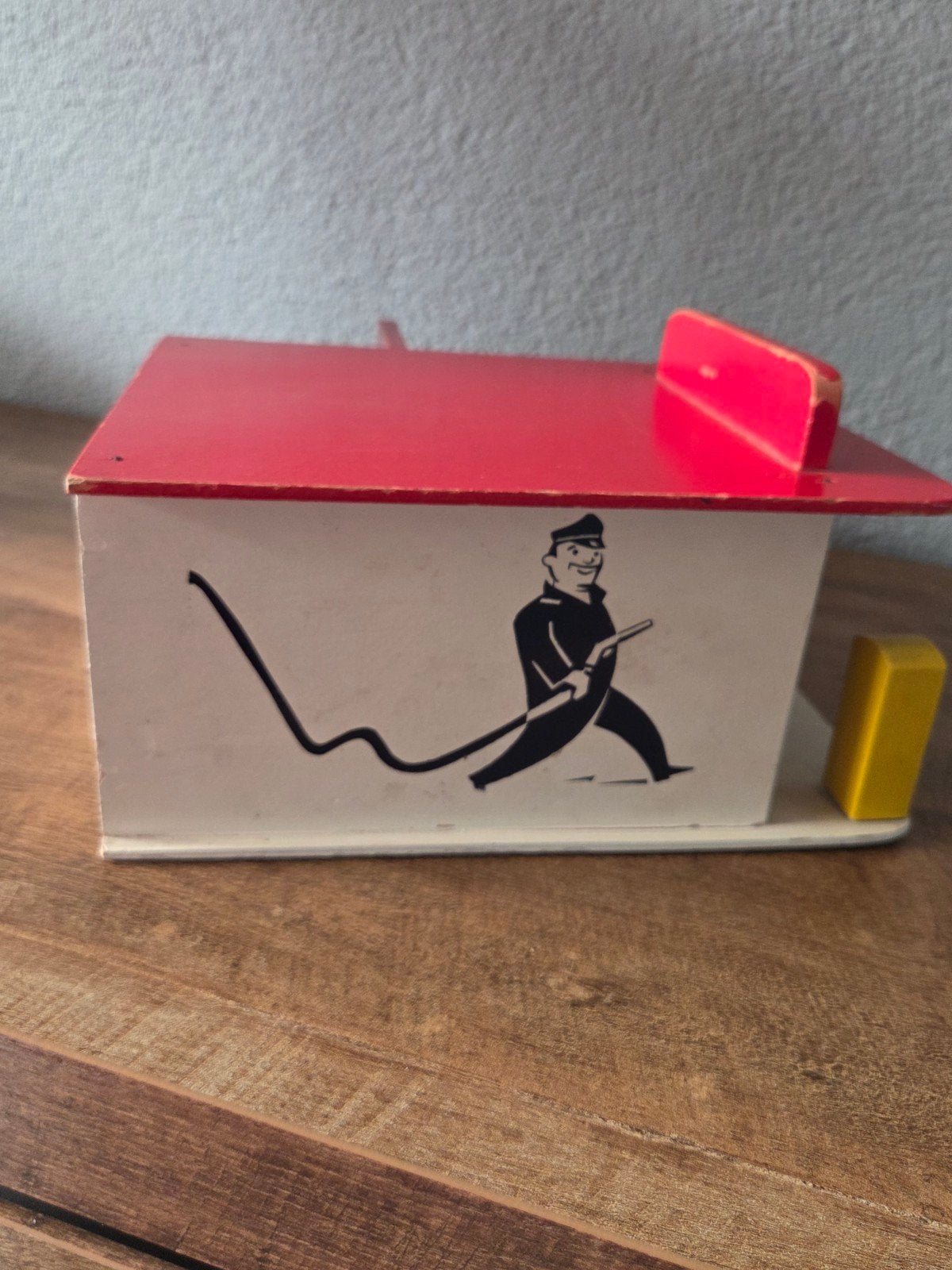 Foto 7 van Vintage Shell X-100 Speelgoedgarage uit 1955 met 6 auto's