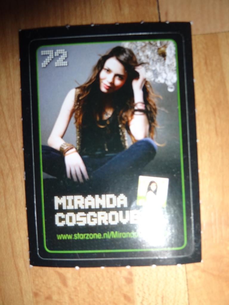 sticker van Miranda Grosgrove 72, Ophalen of Verzenden, Zo goed als nieuw
