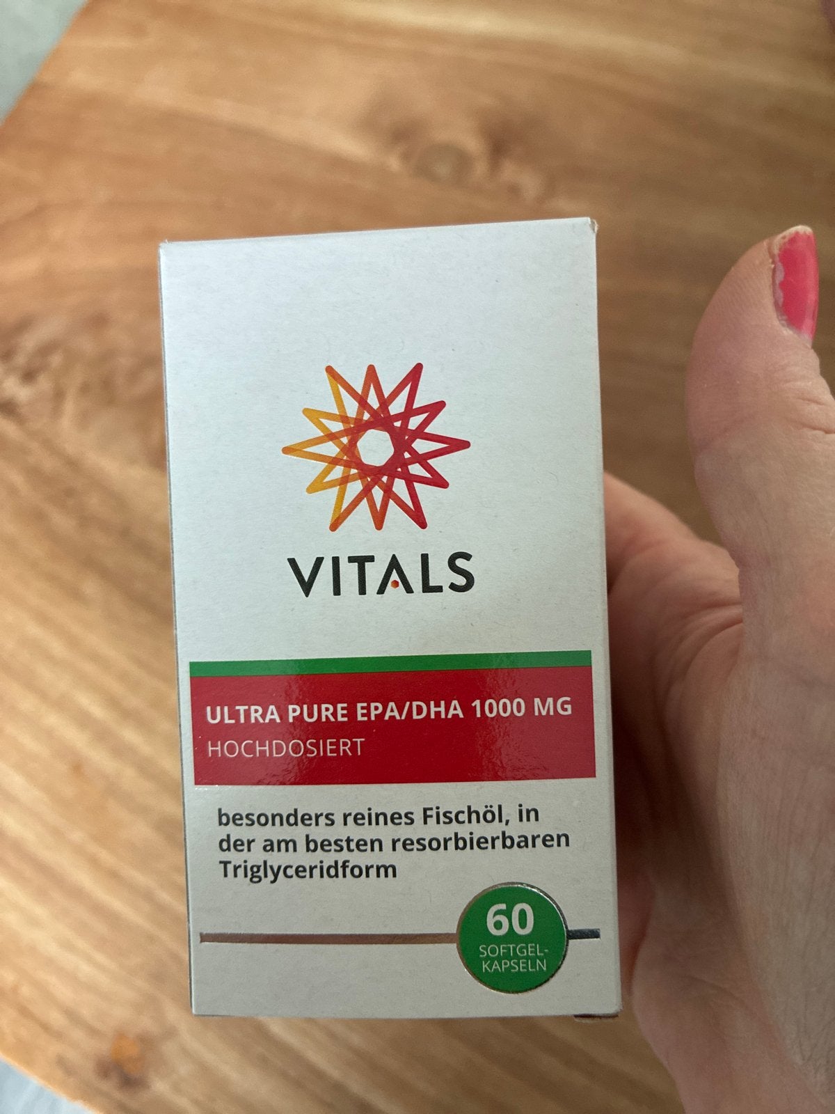Vitals Ultra Pure EPA/DHA 1000 mg Visolie Softgels, Ophalen of Verzenden, Nieuw, Overige typen