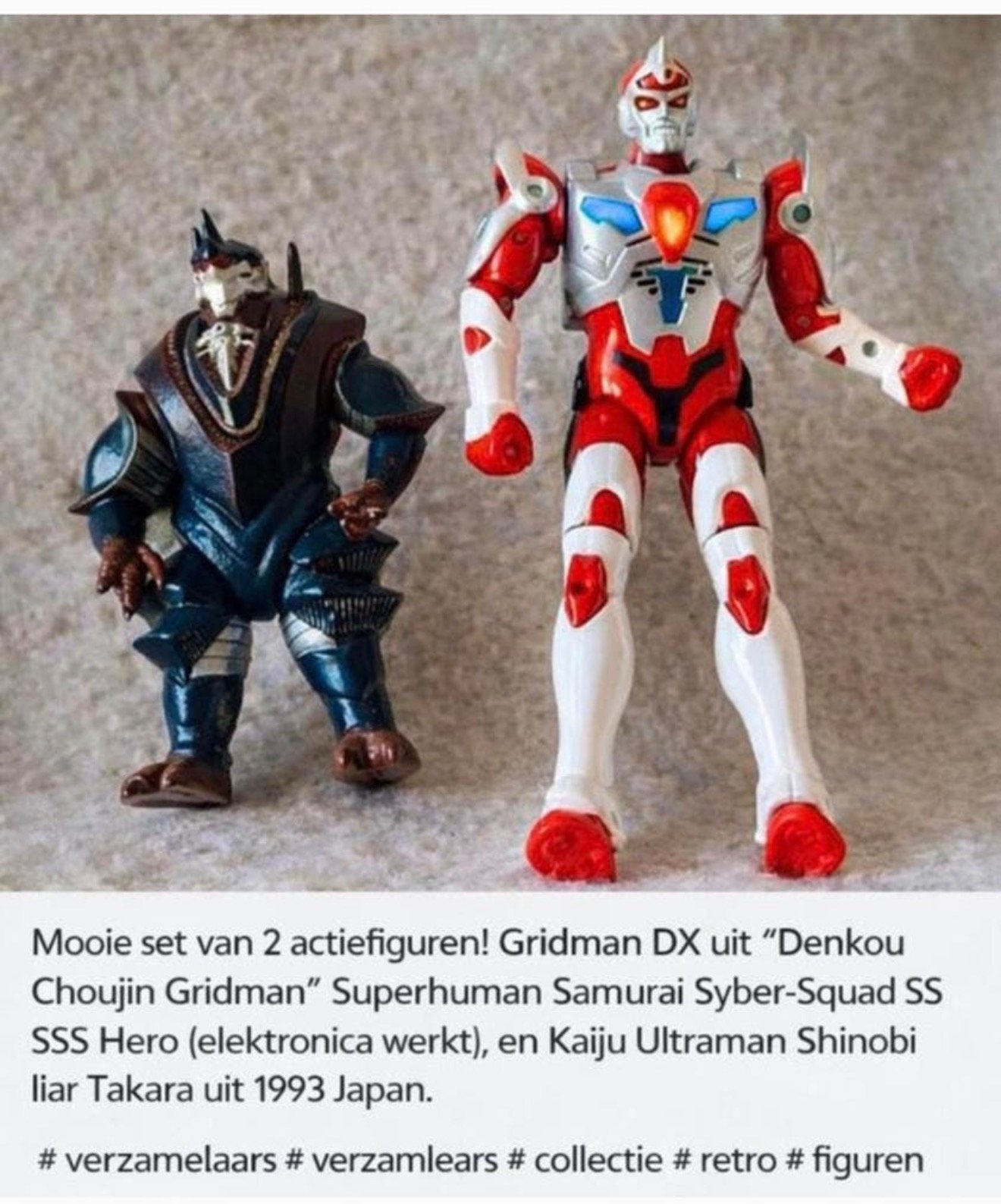 2x Actie-Figuur Syber-Squad ssss DX Gridman 1993 vintage set, Verzamelen, M, Ophalen of Verzenden, Zo goed als nieuw, M