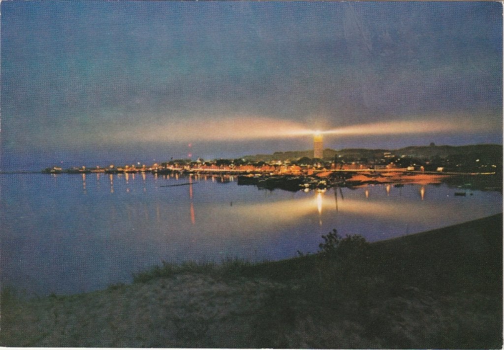 WEST TERSCHELLING Brandaris bij Nacht, Verzenden, 1960 tot 1980, Gelopen, Waddeneilanden