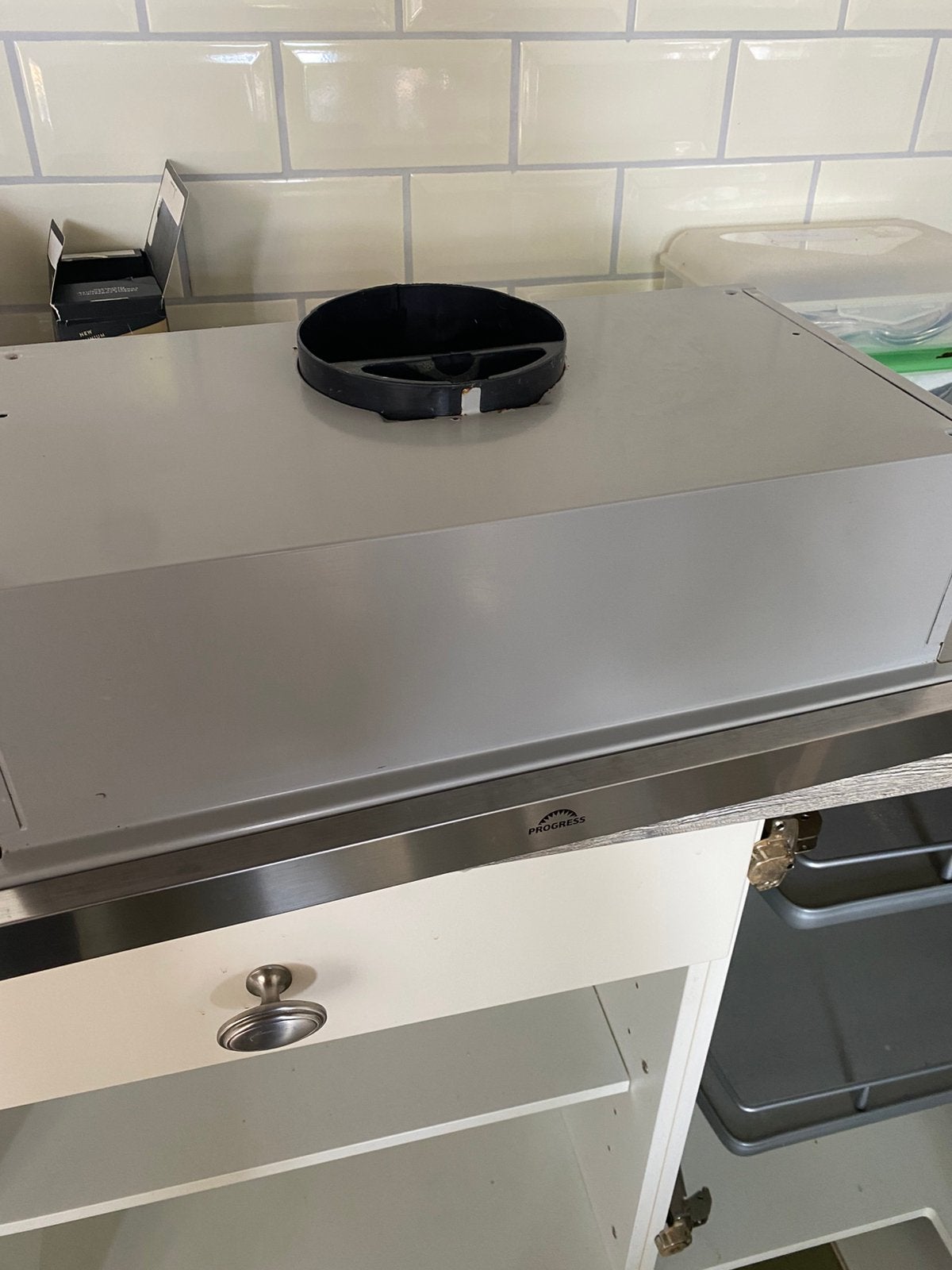 Afzuigkap 60cm., Ophalen, Onderbouw afzuigkap, Zo goed als nieuw, Inbouw
