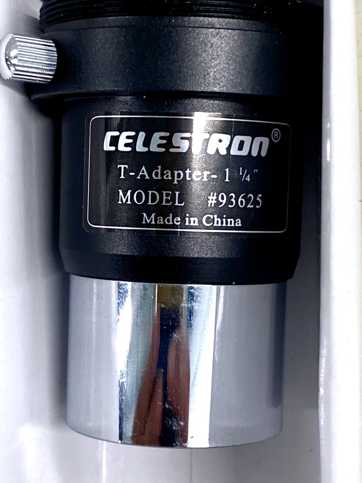 Celestron T-Adapter 1.25” #93625 voor SCT Telescope, Ophalen of Verzenden, Zo goed als nieuw, Minder dan 400x, Onderdelen of Toebehoren