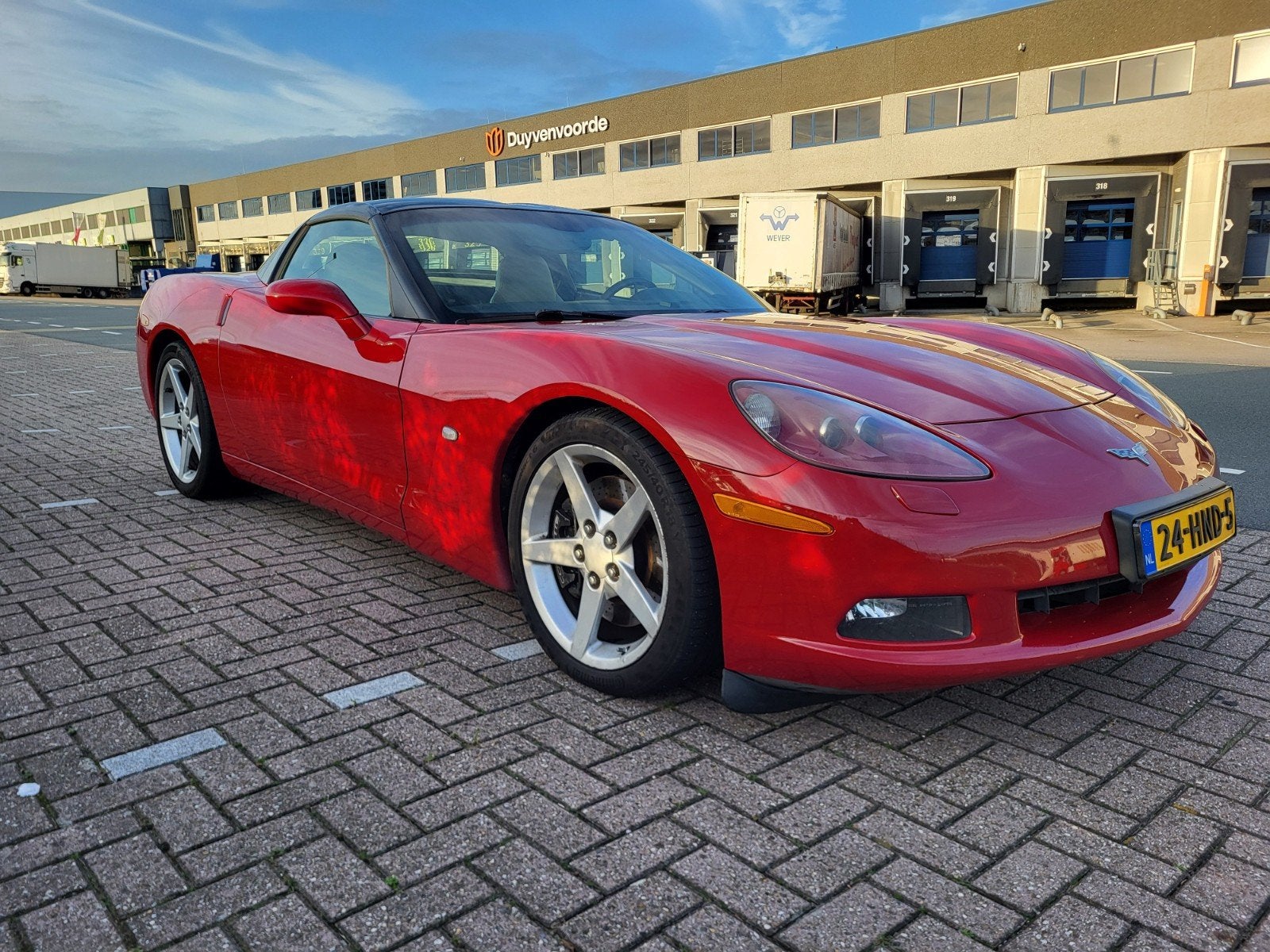 Chevrolet Corvette 6.0 V8 Coupe 2005 Rood, Auto's, Leder, 1483 kg, 5967 cc, Panoramadak
