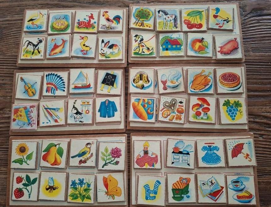 Vintage Memory Spel / Puzzel voor Kinderen, Ophalen of Verzenden, Gebruikt, Overige typen