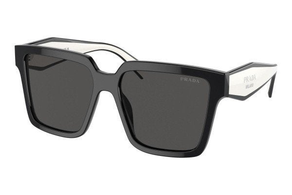 Originele Prada PR24ZS 1AB5S0 Dames Zonnebril, Ophalen of Verzenden, Zo goed als nieuw, Zwart, Prada