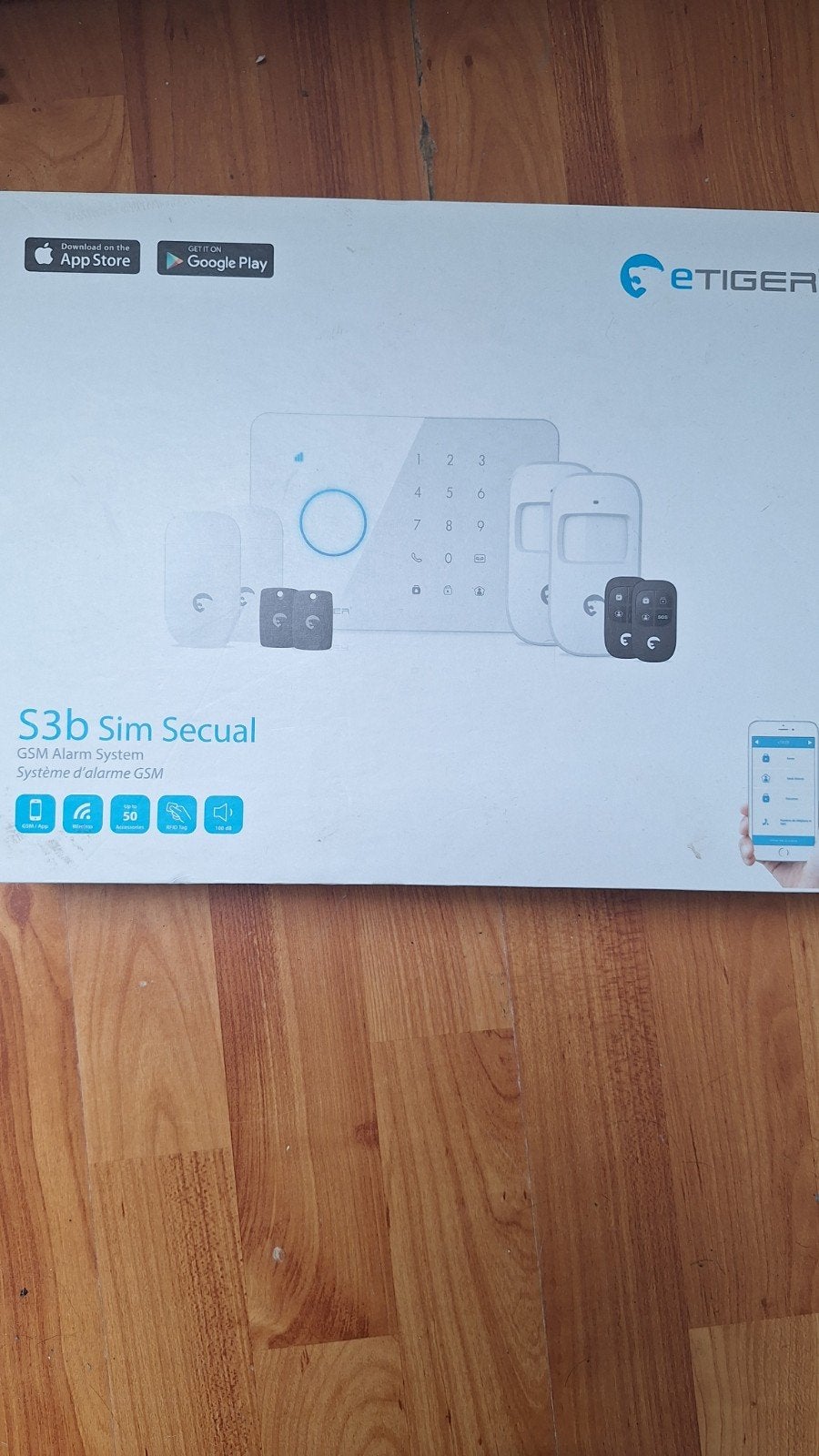 eTiger S3b GSM Alarmsysteem - Compleet Beveiligingssysteem, Doe-het-zelf en Verbouw, Alarmsystemen, Zo goed als nieuw, Compleet systeem