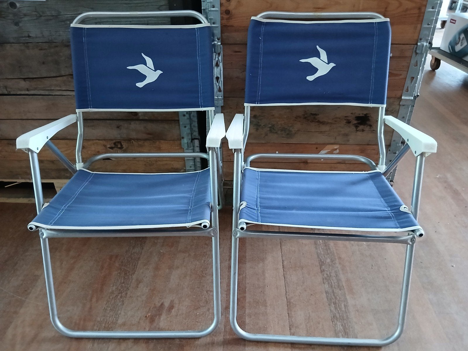 2x lichtgewicht aluminium campingstoeltjes, samen 15 euro, Caravans en Kamperen, Kampeermeubelen, Ophalen, Gebruikt, Campingstoel