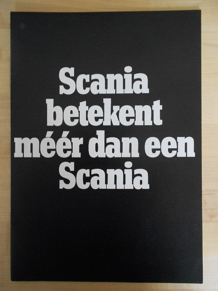 Scania Programma Brochure 1977 – 146 141 111 86 81, Ophalen of Verzenden, Zo goed als nieuw, Overige merken, Scania