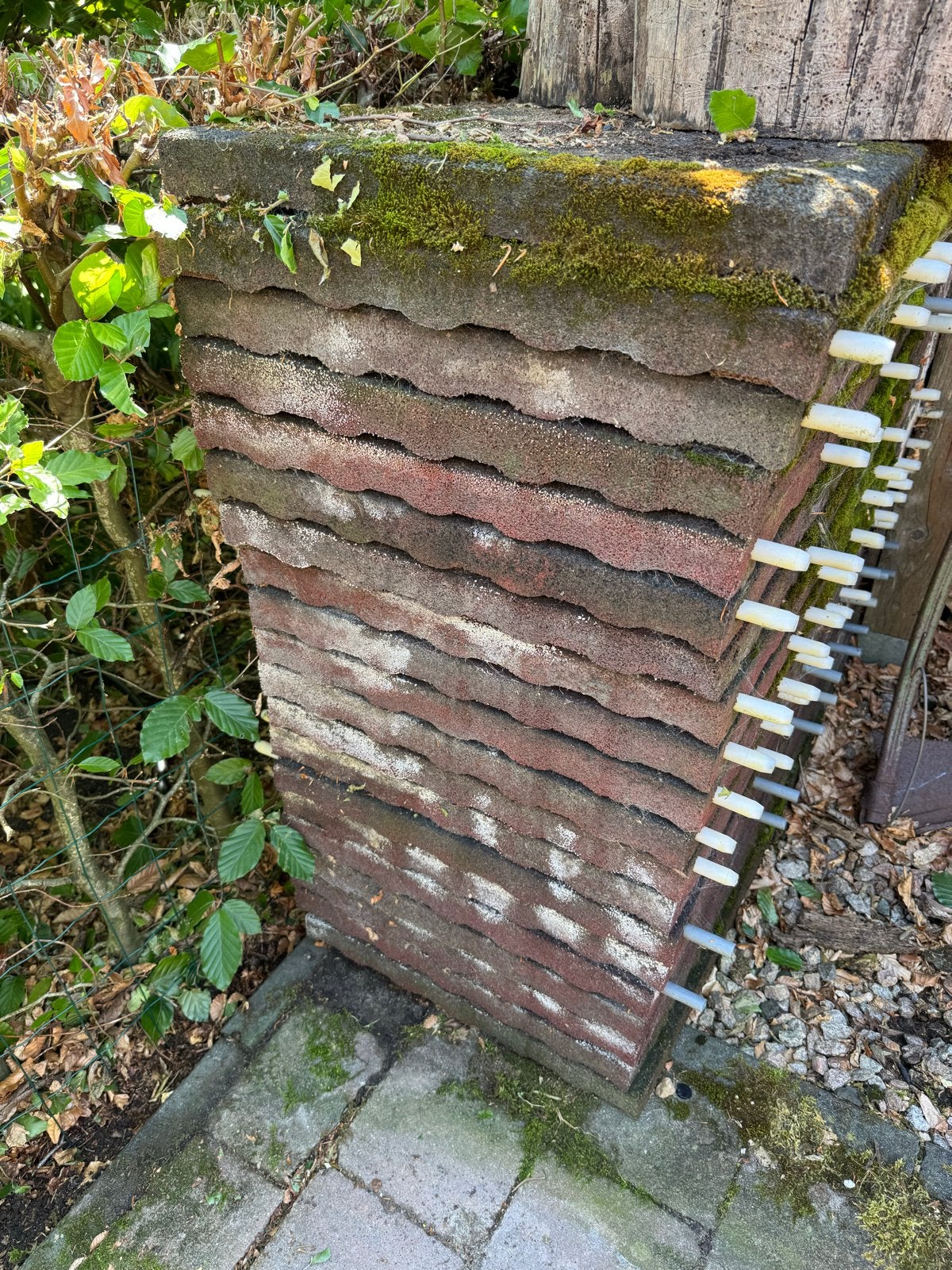 Rubber tegels, Ophalen, Gebruikt