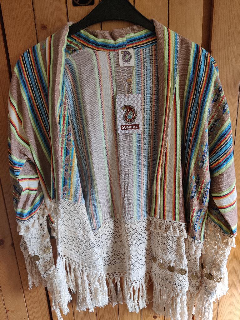 Superleuk omslagvest met mouwen, nieuw met kaartje., Ophalen of Verzenden, Nieuw, Maat 42/44 (L), Overige kleuren