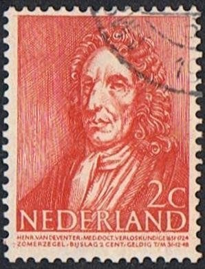 Nederland 7 zegels gestempeld van 1947 divers NVPH nr., Postzegels en Munten, Postzegels | Nederland, Verzenden, Na 1940, Gestempeld