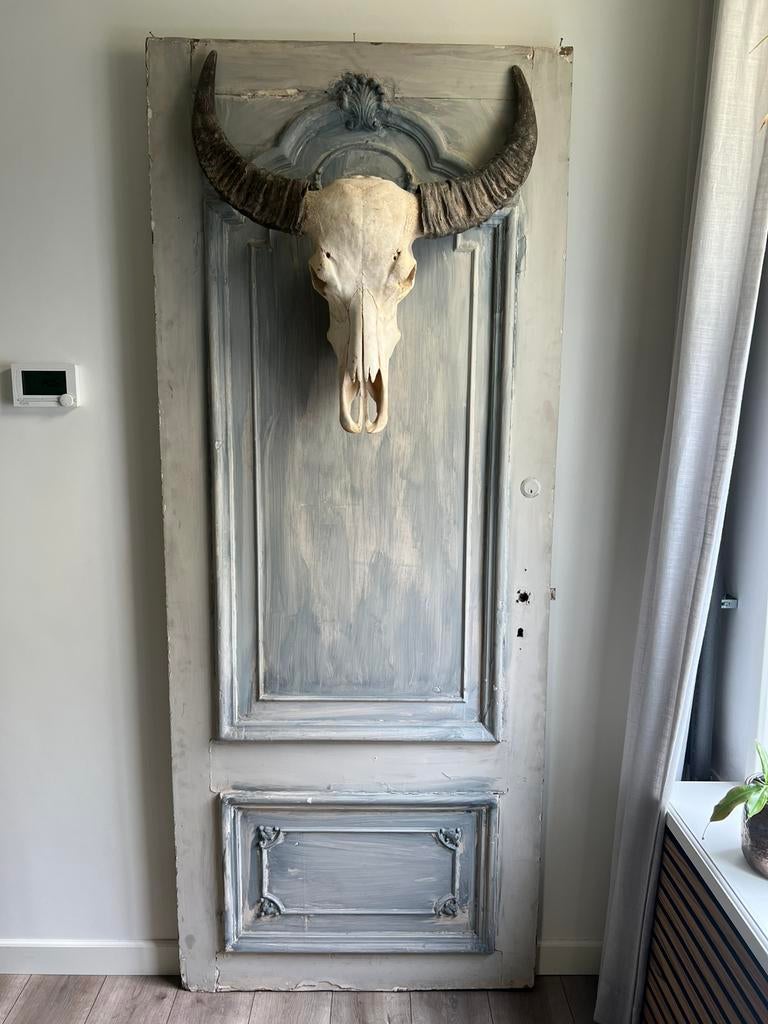 Vintage deur, salontafel, tv kast Teak, Ophalen, Gebruikt