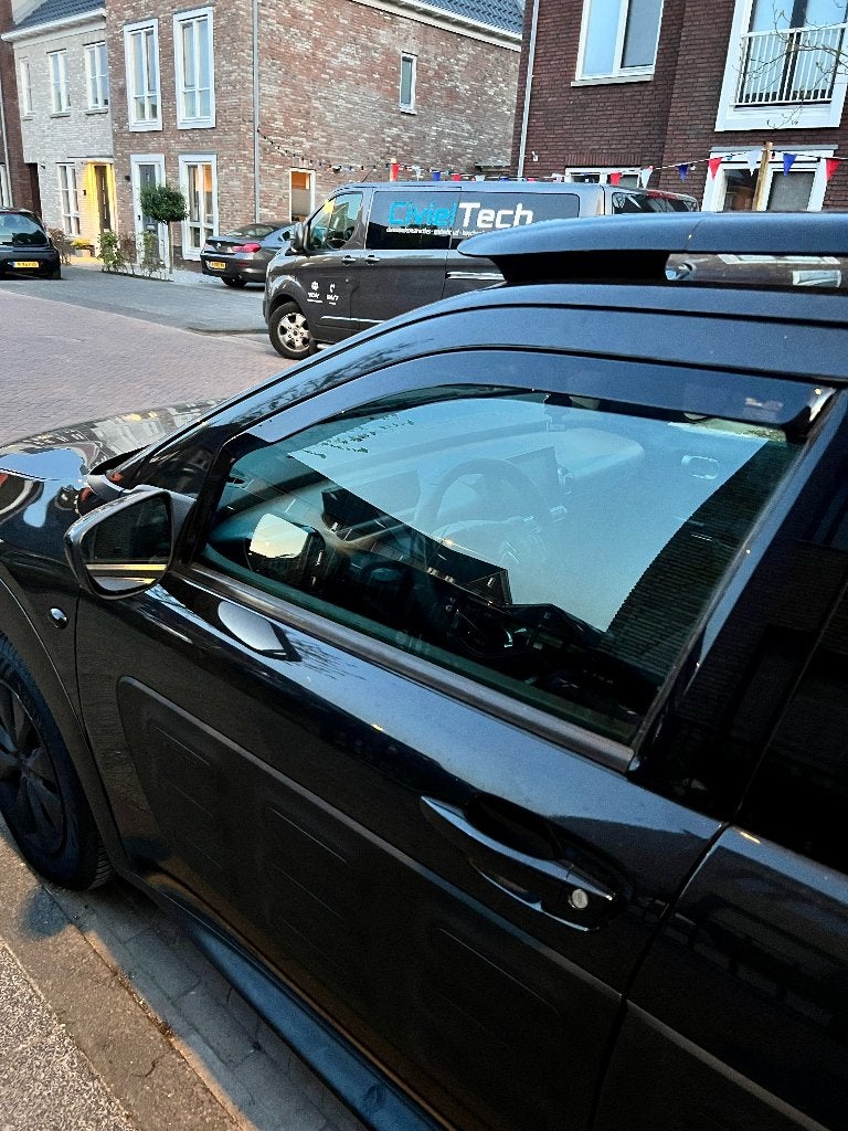 Citroen Cactus zijwindschermen raamspoilers donker pasvorm, Ophalen of Verzenden, Nieuw