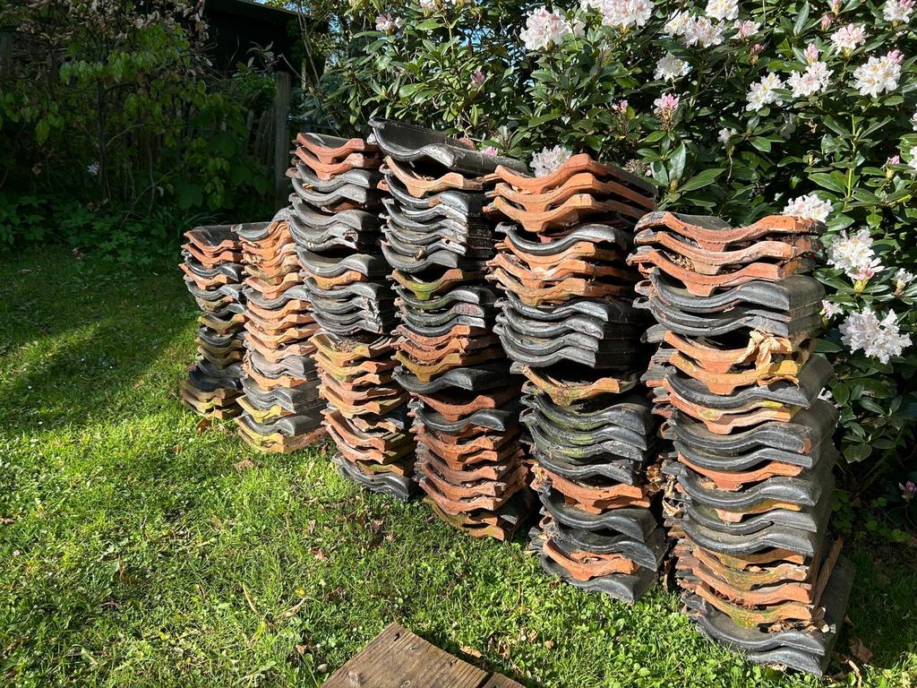 Authentieke Dakpannen Jaren '30 - 36x26, Doe-het-zelf en Verbouw, Dakpannen en Dakbedekking, Ophalen, Gebruikt, Steen of Klei