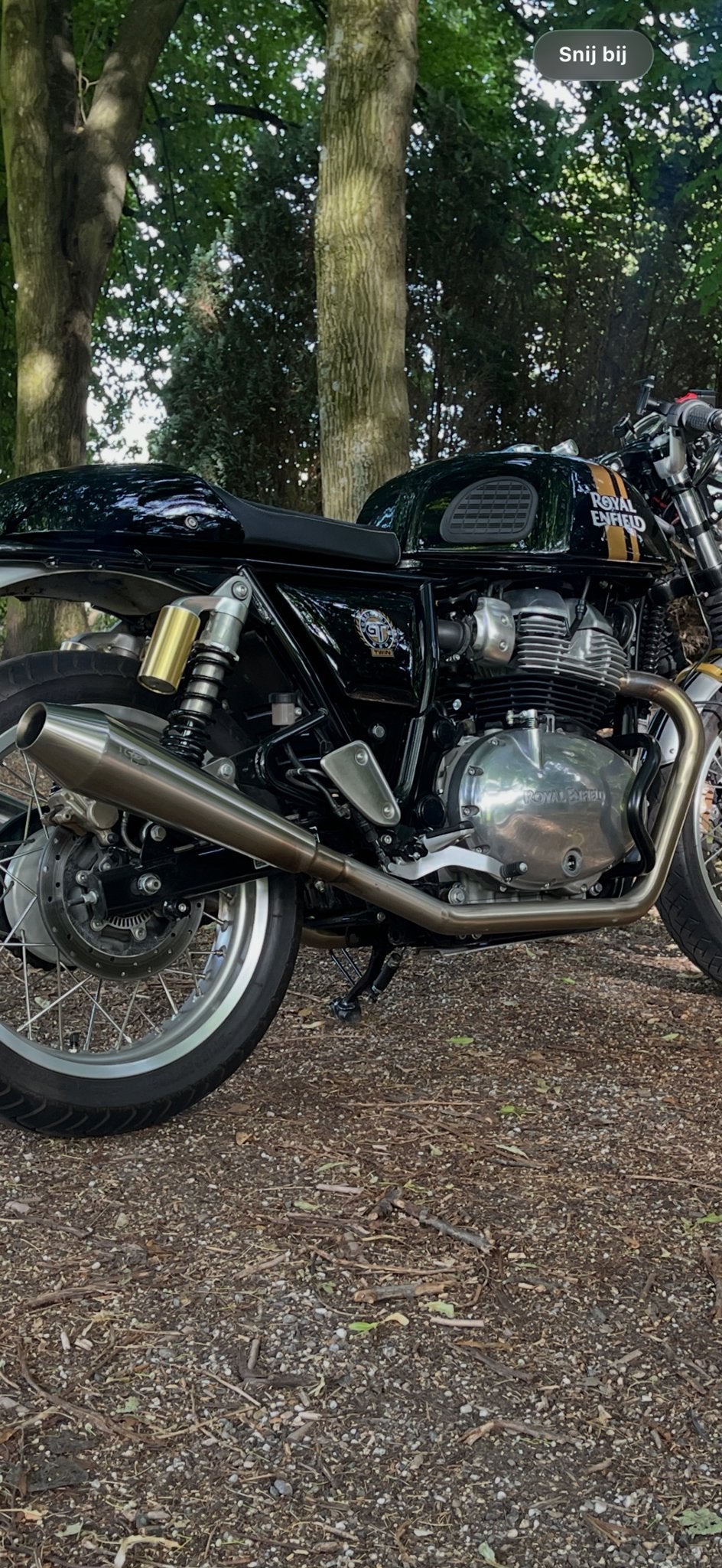TEC uitlaat Royal Enfield Continental GT Interceptor 650, Ophalen of Verzenden, Gebruikt