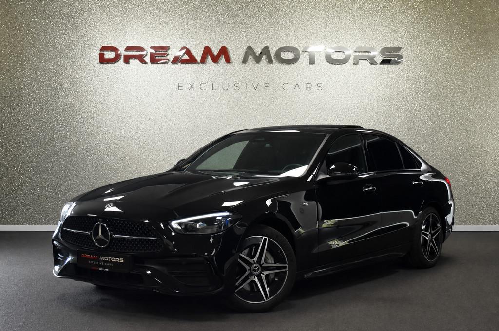 Mercedes-Benz C-klasse 300 e AMG 313pk | BURMESTER | MEMORY, Auto's, Automaat, Achterwielaandrijving, Gebruikt, Zwart
