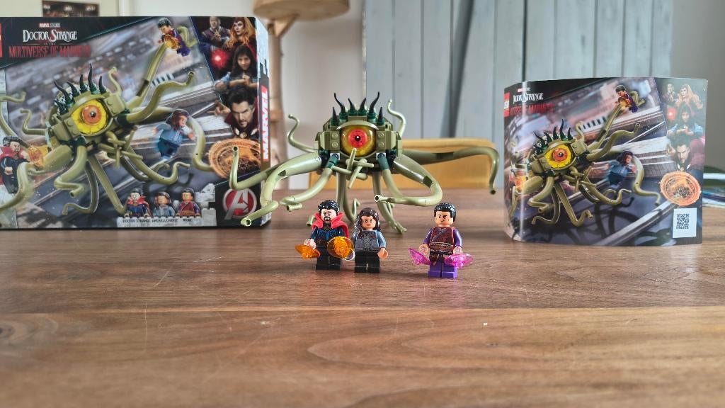 LEGO Marvel Gargantos Showdown 76205 compleet, Marvel, Lego, Ophalen of Verzenden, Zo goed als nieuw