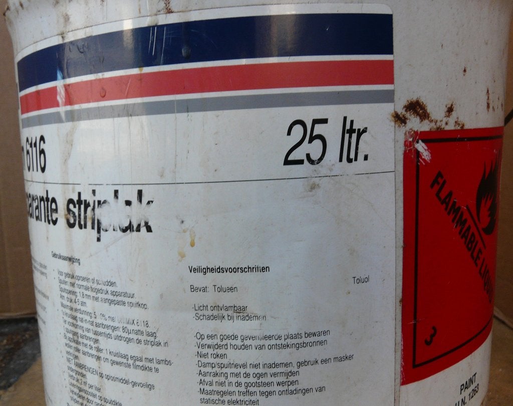 transparante striplak unichem unifilm 6116 spuitcabine lak, Ophalen, Nieuw, Wit, Lak