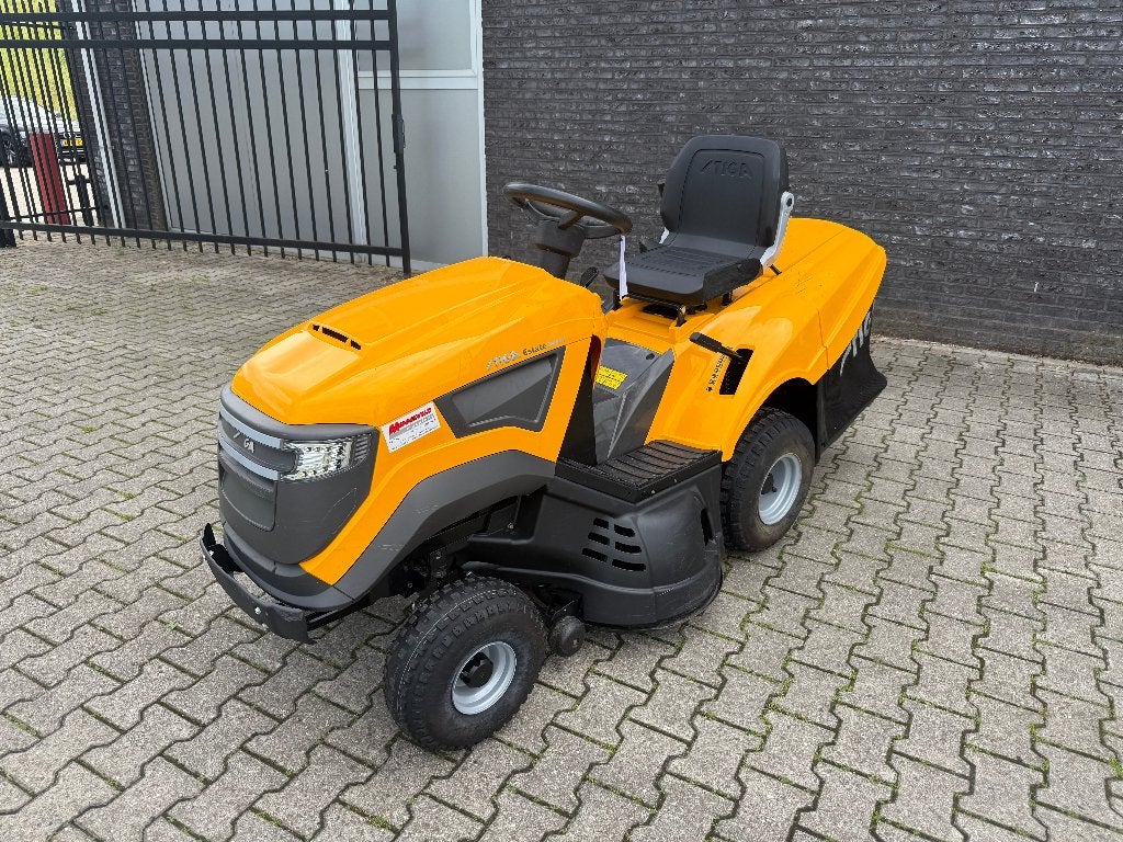Stiga Estate3084 zitmaaier met garantie, Gebruikt, Opvangbak, Info@middelveldmachines.nl, 90 tot 120 cm