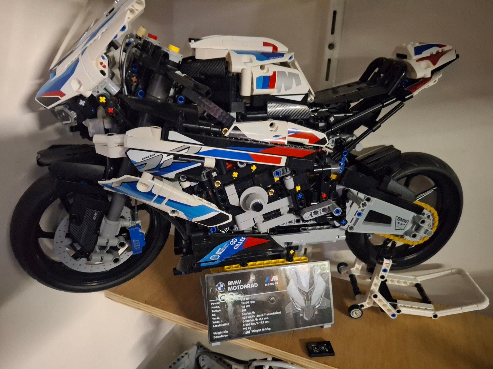 lego Technic Bmw motor M 1000 Rr nr 42130 compleet, Compleet, Lego, Ophalen of Verzenden, Zo goed als nieuw