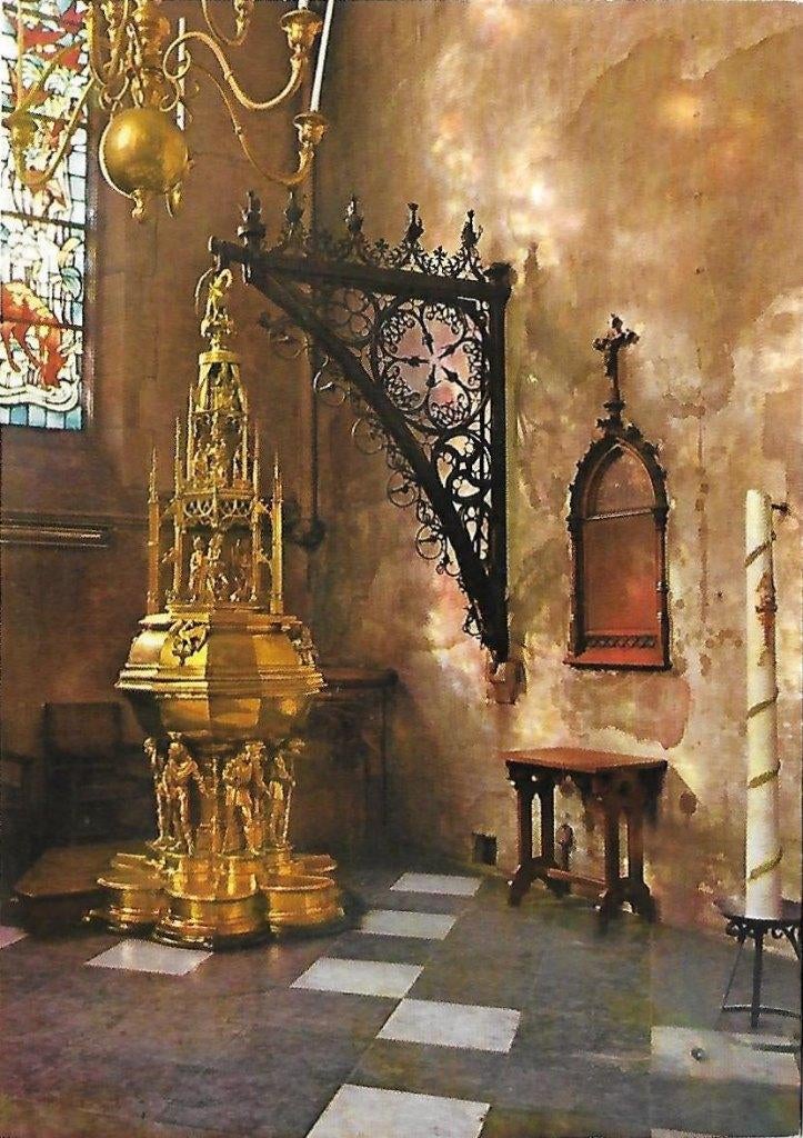 's - Hertogenbosch St Jan Doopvont Ansichtkaart (A1871, Ophalen of Verzenden, 1980 tot heden, Gelopen, Noord-Brabant
