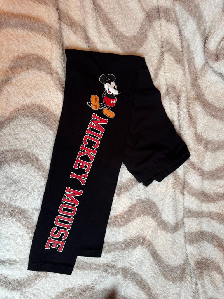 Zwarte Mickey Mouse Legging - Maat S, Legging, Maat 36/38 (S), Zwart, Ophalen of Verzenden